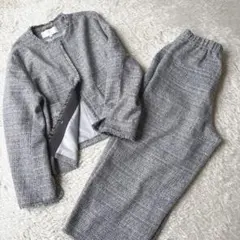 未使用級✨ 自由区　26SS ライトミックスツイードセットアップ　44/13Gのサムネイル