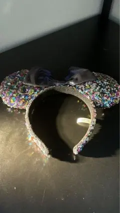 ミッキー ディズニー カチューシャ スパンコール