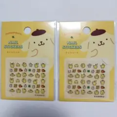 ダイソー　サンリオ　ネイルシール　ポムポムプリン　2個セット　シール作り