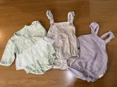 ベビー服 3点セット ロンパース　フタフタ他