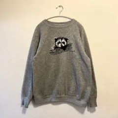80's ビンテージ スウェット アライグマ LLBEAN