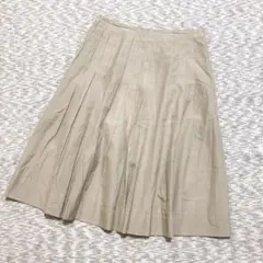 J.PRESS ジェイプレス プリーツスカート ベージュ Mサイズ相当 日本製