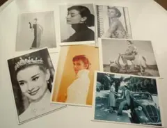 稀少　オードリー・ヘプバーン フォトフォリオ写真　海外　ポストカード 7枚セット