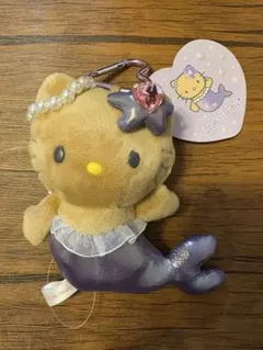 ハローキティーファンタジーマスコットキーホルダー　マーメイド（日焼けパープル）