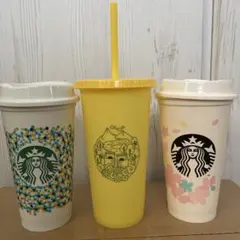 STARBUCKSCOFFEE スタバ　リューザブルカップ3個セット
