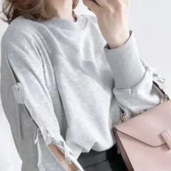 &.NOSTALGIA スウェットカットソー グレー