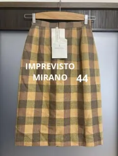 IMPREVISTO チェック柄タイトスカート サイズ44 タグ付き 新品未使用