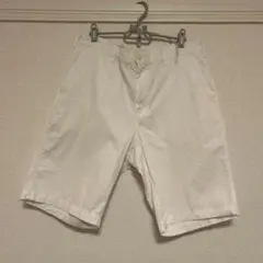 ホワイト ショートパンツ バックポケット付き