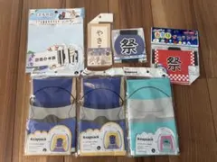 お祭り ガーランド ＆ ビニールナップサック まとめ売り