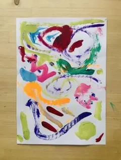 手描きイラスト　オリジナルイラスト　アナログイラスト　抽象画イラスト