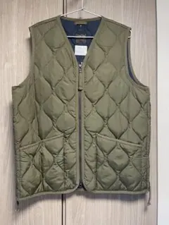 TAION　タイオン　ミリタリーダウンベスト　ダークオリーブ　L