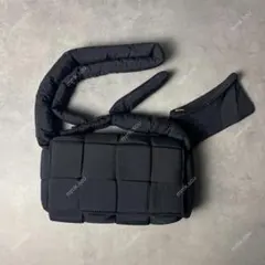 Black nylon shoulder bag 1