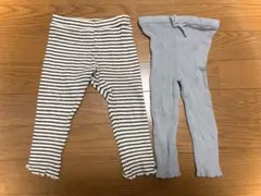 (子供服)レギンス２本セット