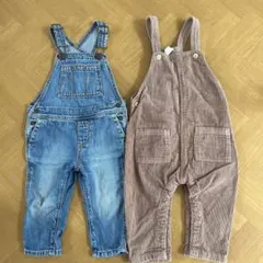 GAP H&M オーバーオール２点セット　80サイズ