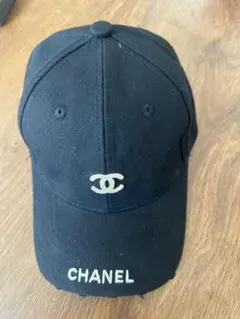 CHANEL ブラック キャップ 調整可能