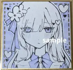 魔法少女ノ魔女裁判　まのさば　夏目アンアン　手描きイラスト　色紙　ファンアート