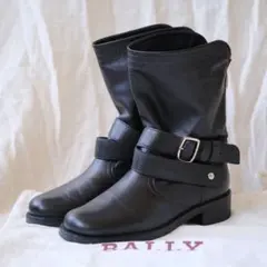 美品 BALLYバリー フレンチグレインブラックエンジニアブーTARJA35のサムネイル