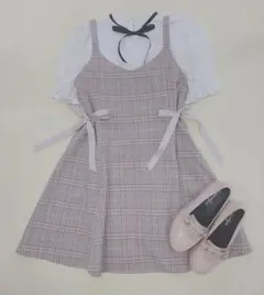 evelyn チェック柄 半袖 ミニワンピース | Mercari