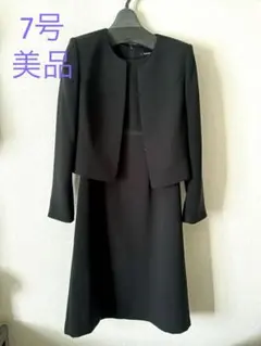 LILYBURN　東京ソワール　セットアップ　ワンピース　ジャケット付　黒　7号