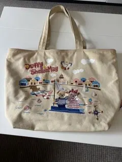 ダッフィー&シェリーメイ　刺繍トートバッグ　香港ディズニー