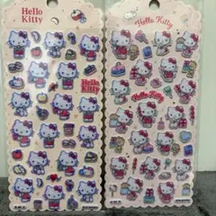 ハローキティフェルトシール 2枚セット サンリオ 海外限定 ふわふわ 立体シール