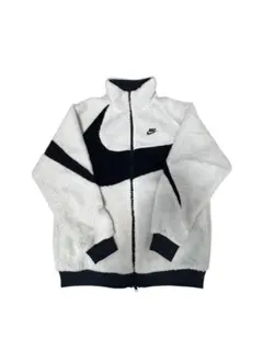 美品 Nike リバーシブル　ボアジャケット ホワイト×ネイビー 人気色