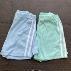 ハーフパンツ 半ズボン 130cm 水色・ミント セット まとめ売り