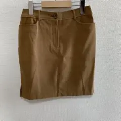 美品✨タイトスカート　ミニ　ブラウン　コーデュロイ　カジュアル　秋