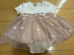 petit main プティマイン　80チュール付きロンパース　花柄のサムネイル