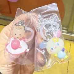 サンリオ　ゆるっとめじるしアクセサリー　ウサハナ　マロンクリーム　2個セット