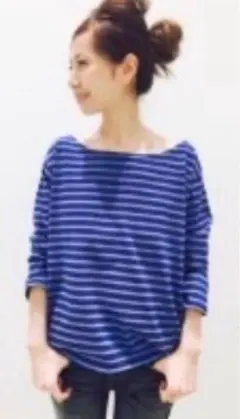 ■新品タグ■秋先取りDeuxieme Ciasse ボーダーカットソー □新品タグ□秋先取りDeuxieme Ciasse ボーダーカットソー