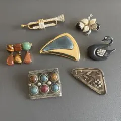 ヴィンテージ　ブローチ　セット