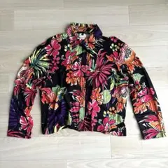 Les Copains レコパン 花柄 シャツ　派手　イタリア製　長袖