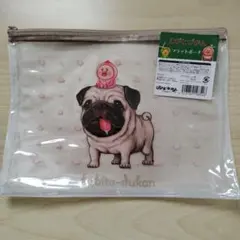 こびとづかん フラットポーチ パグ　ガルシア