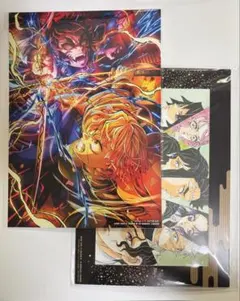 劇場版 鬼滅の刃　無限城編　映画特典　イラストボード　アートスタンド　2点セット