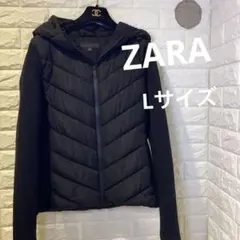 完売⭐︎ZARA コントラストパフジャケット　アウター　 Lサイズ値下げ