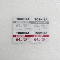 TOSHIBA EXCERIA PRO & EXCERIA 64GB 4枚