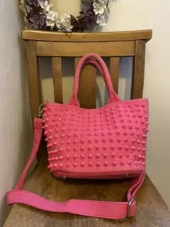 DIAVEL スタッズ付きトートバッグ