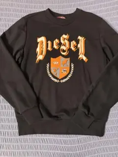 DIESEL ブラック スウェット トレーナー
