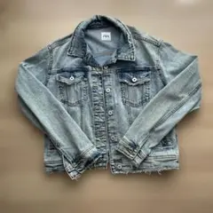 ZARA ライトブルー デニムジャケット L