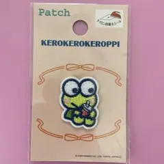 サンリオ　ワッペン　刺繍 アイロン　アップリケ　目印　けろけろけろっぴ　万歳