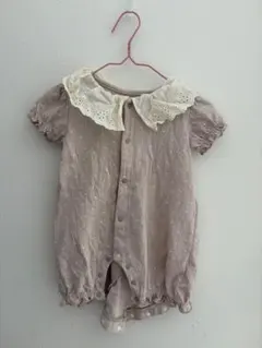 レース襟ロンパース 60-70cm