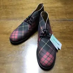 未使用 28cm コムデギャルソンシャツ チェックシューズ