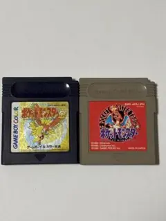 ゲームボーイ　ソフト　ポケットモンスター　金　赤　2本セット