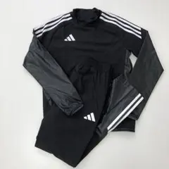 adidas 長袖ジャージ セットアップ 150 ブラック