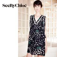 【See By Chloe】シーバイクロエ ワンピース 花柄 ノースリーブ