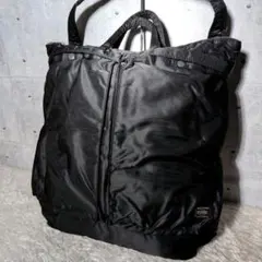 【美品 A4◎】ポーター　タンカー　2WAY　ヘルメットバッグ　トートバッグ　黒