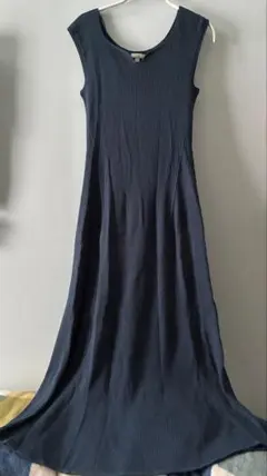 mame kurogouchiネイビー ノースリーブ ワンピース L ユニクロ