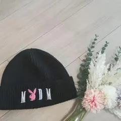 新品　MR. ENJOY DA MONEY黒ニット帽 ロゴ入り