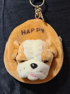 ブルドッグ　コインパース　ポーチ　マスコットキーホルダー